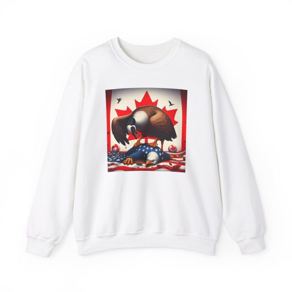 Canada Goose On the Bald Eagle's Neck - Crewneck Sweatshirt - Image 5