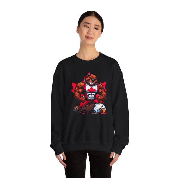 Canada Strong Unisex Heavy Blend™ Crewneck Sweatshirt - Bold Bear Design - Image 8