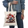 Canada Beaver vs. Bald Eagle Tote Bag - Canadian Themed Eco-Friendly Canvas Bag