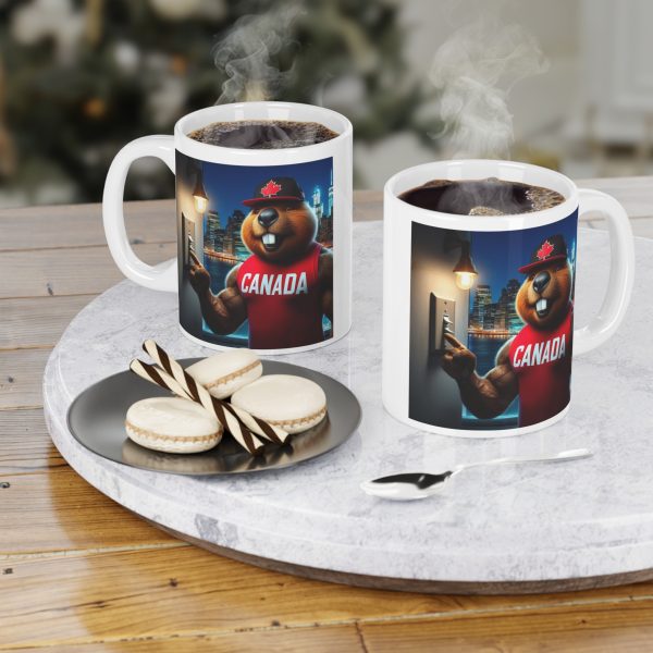 Ceramic Mug - 'Shut it Off' Canada Bear - Image 4